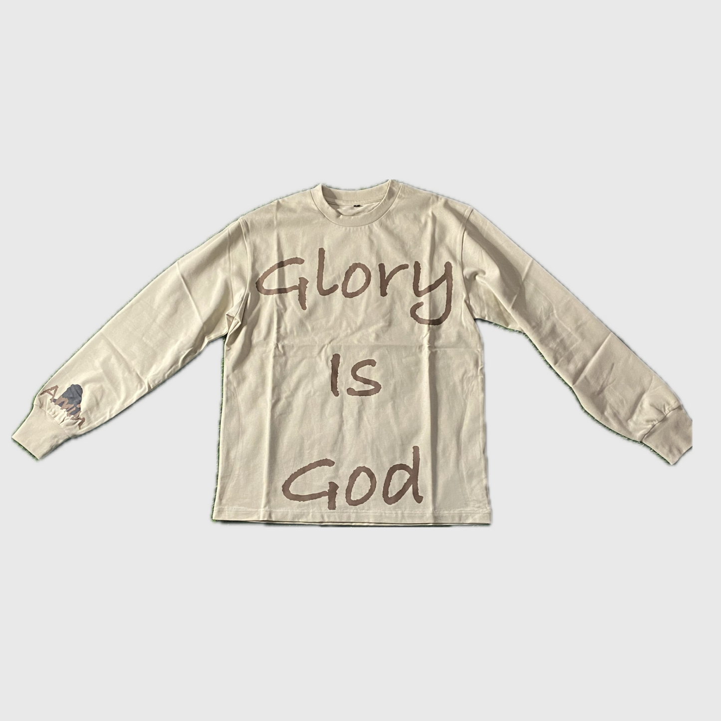 Beige Glory is God long sleeves